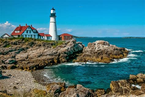 maine lighthouses   portland head lighthouse