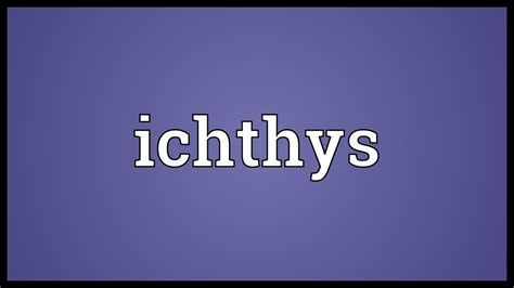 ichthys meaning youtube