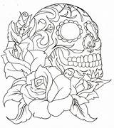 Coloring Pages Skull Candy Skullcandy Popular Skulls Sugar sketch template