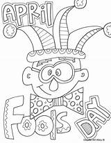 April Coloring Pages Color Fools Clipart Fool Printable Colouring Print Getdrawings Getcolorings 1st Clipground Choose Board sketch template