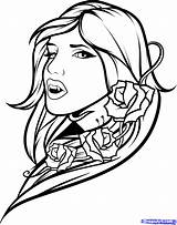 Vampire Coloring Pages Girl Lips Drawing Anime Tattoo Vampires Female Girls Realistic Bat Mouth Colouring Outline Printable Face Book Sheets sketch template