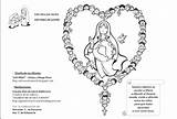 Rosario Catequesis Misterios Misionero Dibujar Rezar Rosarios Virgen Católico Catolico Catecismo Baiona Parroquia Pastoral sketch template