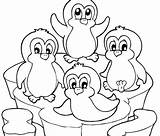 Penguin Coloring Pages Cartoon Kids Penguins Printable Cute Para Animal Colorear Winter Pinguino Sheets Print King Baby Puffle Adelie Clipart sketch template