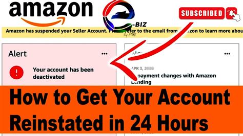 amazon account suspended   reactivate suspended amazon seller account ebiz  mtkk