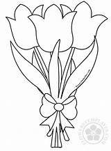 Bouquet sketch template