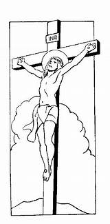 Crucificado Crucifixion sketch template