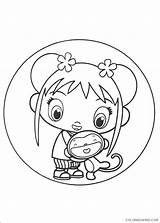 Kai Lan Coloring Pages Coloring4free Hao Ni Printable Related sketch template