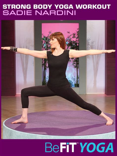 watch strong body yoga workout befit yoga sadie nardini prime video