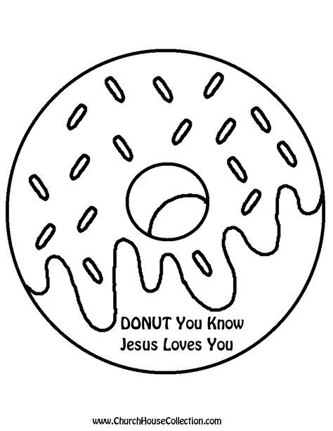 donut printable template black  white clipart image coloring page