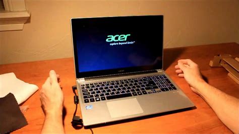 unboxing the acer aspire v5 touch laptop youtube