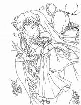 Coloring Pages Inuyasha Lineart Badguys Cute Anime Akera Tseng Deviantart Colorare Da Book Colouring Print Children Printable Printablecolouringpages Adult Wonderful sketch template