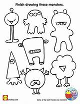 Monster Coloring Drawing Kids Printable Activities Mash Printables Pages Monsters Halloween Sheets Preschool Sheet Color Worksheets Activity Crafts Little Games sketch template