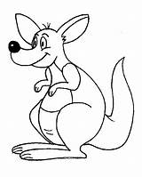 Canguro Kangoeroe Kleurplaten Animali Kangourou Canguros Kangaroo Dieren Canguri Kengur Kanguru sketch template