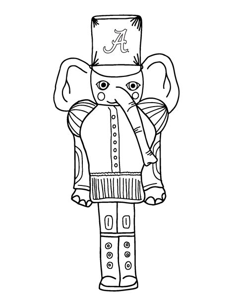 alabama university coloring pages
