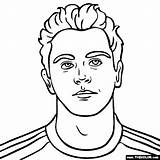 Football Wilson Russell Coloring Pages Xavi sketch template