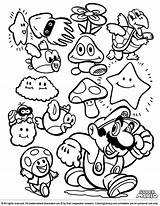 Mario Coloring Super Brothers Pages sketch template