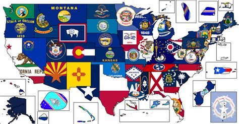 flag map  american states  territories  elbelgard  deviantart