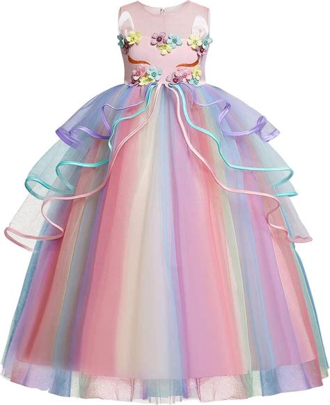wonderbabe unicorn princess dress  girls halloween birthday party