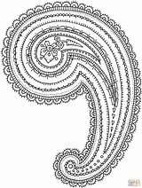 Paisley Coloring Pages Printable Pattern Designs Clipart Print Skip Embroidery Main Patterns Crochet Choose Board Categories sketch template