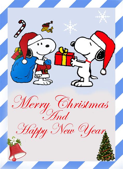 merry christmas  happy  year snoopy christmas peanuts