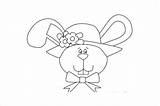 Bunny Coloring Pages Face Ai sketch template