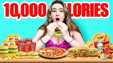 I Attempted To Eat 10 000 Calories In 24 Hours Challenge Youtube