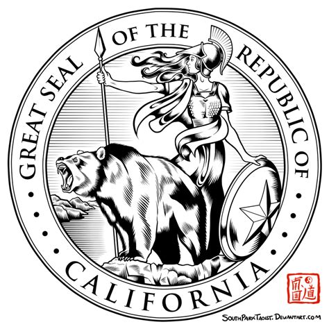 great seal   republic  california  southparktaoist  deviantart