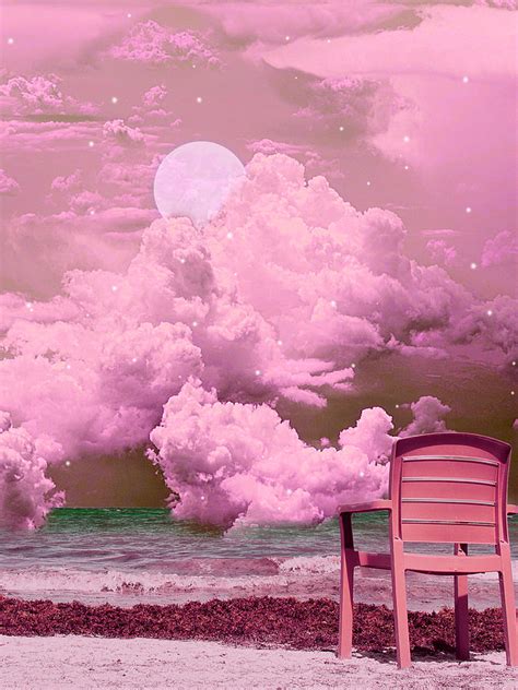 pink dream sky digital art  lia  fine art america