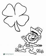 Shamrock Coloring Color Printable Pages Shamrocks Below Click sketch template