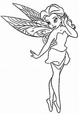 Fairy Coloring Fairies Color Disney Pixie Tinkerbell Click Pages Hollow Pan Peter Visit Store Vector Book Cute sketch template