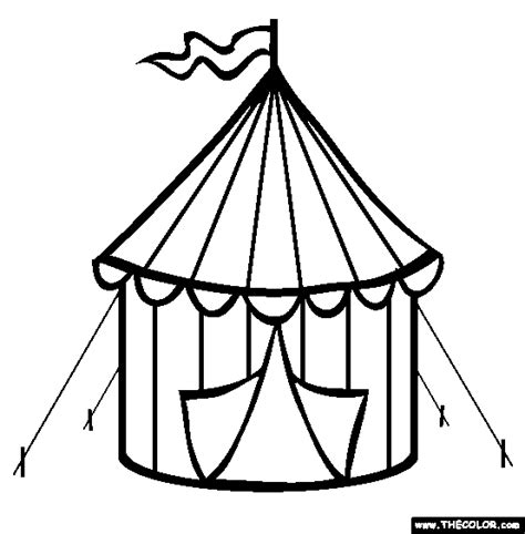 circus tent coloring page  circus tent  coloring circus