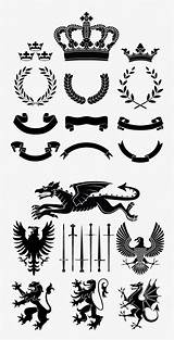 Heraldic Heraldry Vectorified Freebies sketch template