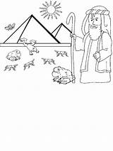 Plagues Coloring Pages Ten Moses Egypt Pyramids Egyptian Wheel Getdrawings Getcolorings Printable Locusts Template Drawing Comments Colorings sketch template