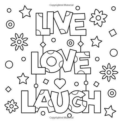 positive words coloring sheets coloring pages