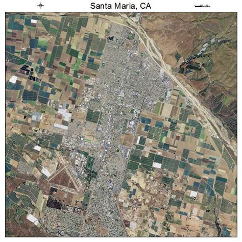 aerial photography map  santa maria ca california