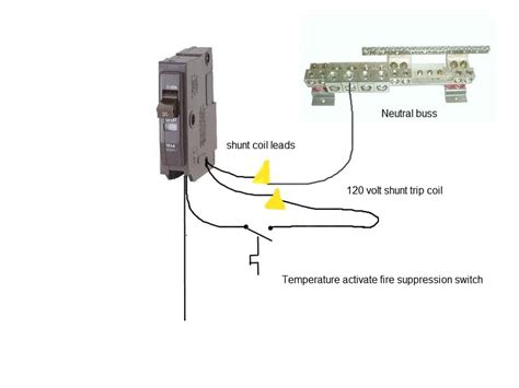 shunt trip breaker wiring diagram wiring diagram