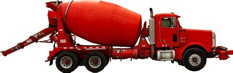 red cement mixer truck cement truck png png image   background pngkeycom