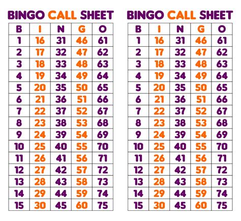 printable bingo game patterns     printablee