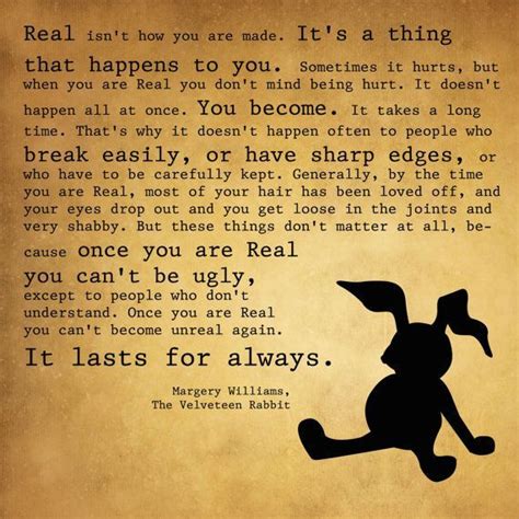 velveteen rabbit quotes velveteen rabbit nursery quote wall decal