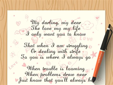 write  love poem  steps  pictures wikihow