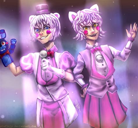 Funtime Freddy And Funtime Foxy [humanized] By Stefinjy On Deviantart