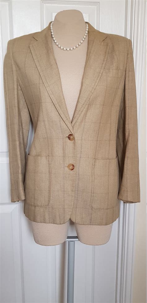 vintage lauren ralph lauren fine wool blazer jacket etsy