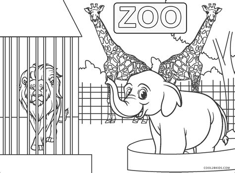 zoo coloring pages  keekmail
