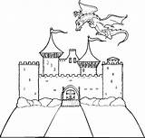 Castle Bouncy Drawing Coloring Printable Pages Getdrawings sketch template