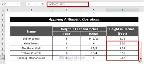 How To Convert Feet And Inches To Decimal In Excel 2 Easy Methods