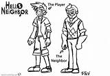 Neighbor Hello Coloring Pages Printable Player Color Kids Game Print Drawing Deviantart Comments Getdrawings Getcolorings Template sketch template