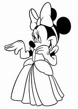 Minnie Mouse Coloring Pages Princess Colouring Visit Kleurplaat Valentine Kids sketch template