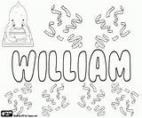 Morgan Name Coloring Printable William English Unisex Oncoloring sketch template