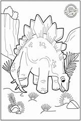 Stegosaurus Fun Kidsactivitiesblog sketch template