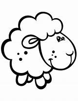 Sheep Baby Print Coloring Pages Cute Drawing Kids Getcolorings Lamb Getdrawings Color Colorings sketch template